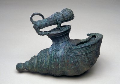 Shell vessel with animal, Igbo-Ukwu, 9th - 10th century by Nigerian